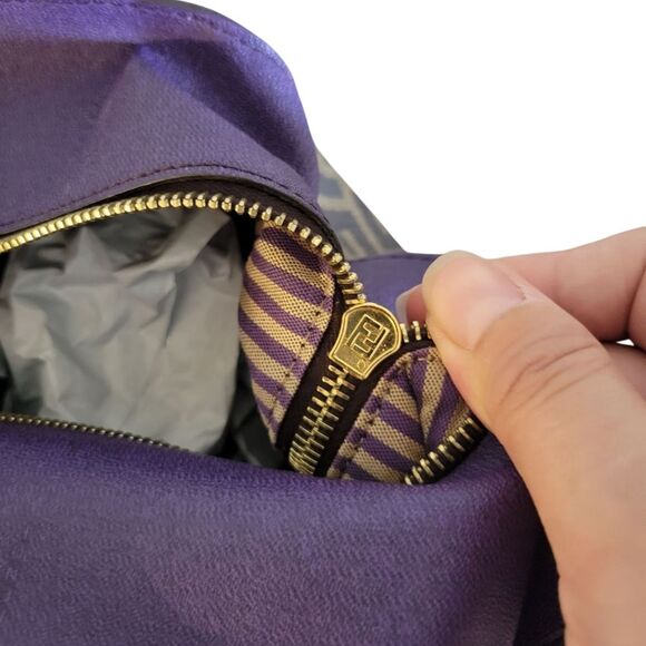 Fendi Zucca FF Tote Shoulder Bag Brown - Picture 10 of 16